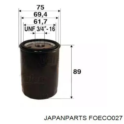 Filtro de aceite Japan Parts FOECO027 precio, desde 5,56 EUR