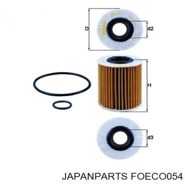 FOECO054 Japan Parts Filtro aceite