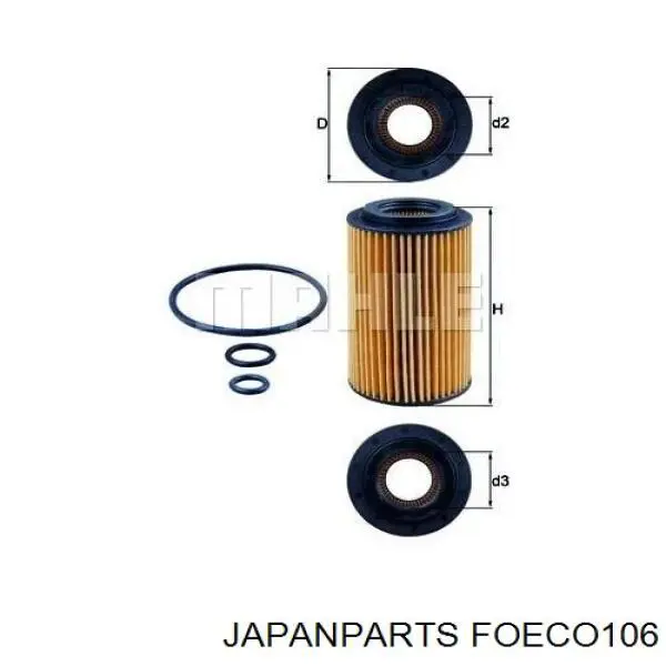 Comprar FOECO106 Japan Parts Filtros de aceite
