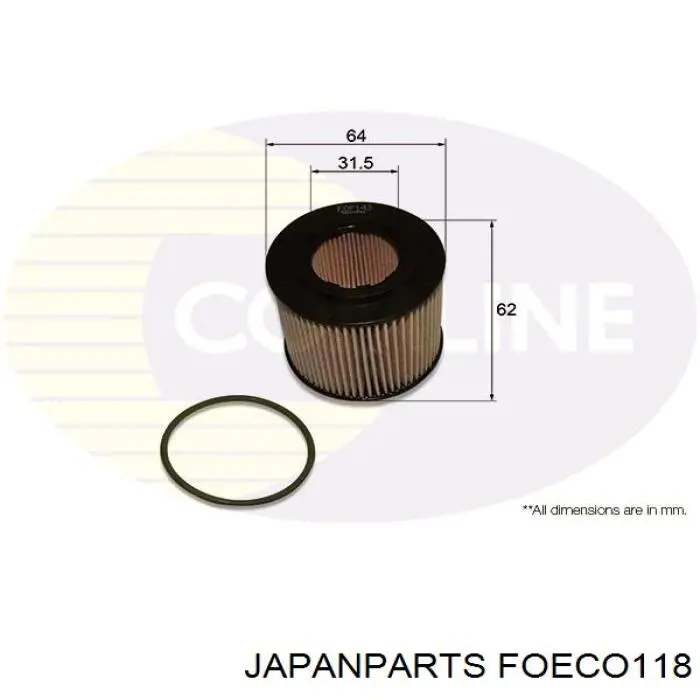 Filtro de aceite FOECO118 Japan Parts