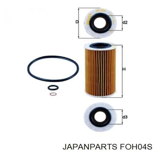 Comprar FOH04S Japan Parts Filtros de aceite