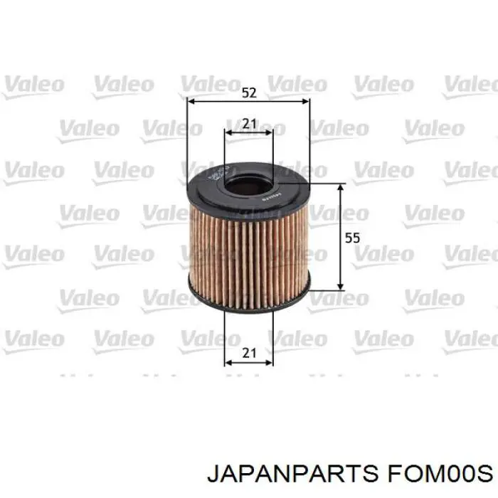 FOM00S Japan Parts Filtro aceite