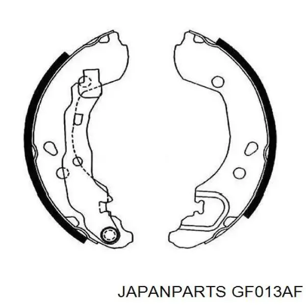 Zapatas de freno GF013AF Japan Parts