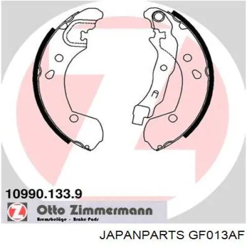 Zapatas de freno de tambor traseras Japan Parts GF013AF precio, desde 31,36 EUR