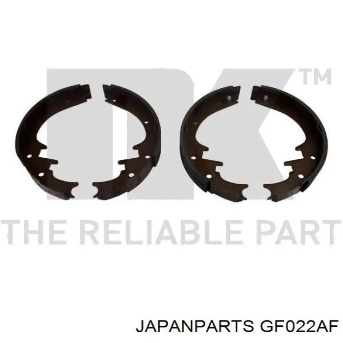 GF022AF Japan Parts zapatas de frenos de tambor traseras