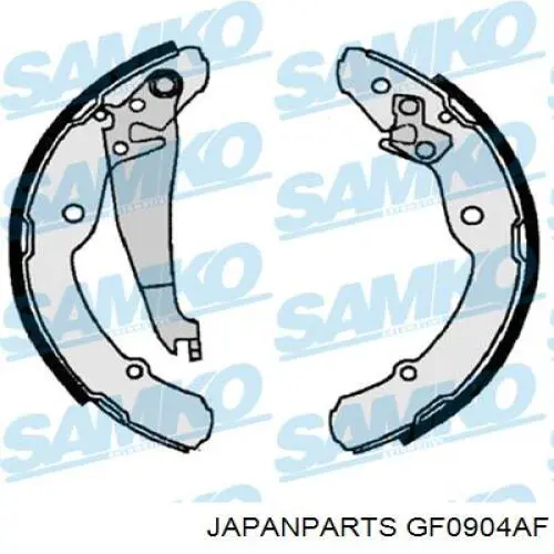 GF0904AF Japan Parts zapatas de frenos de tambor traseras