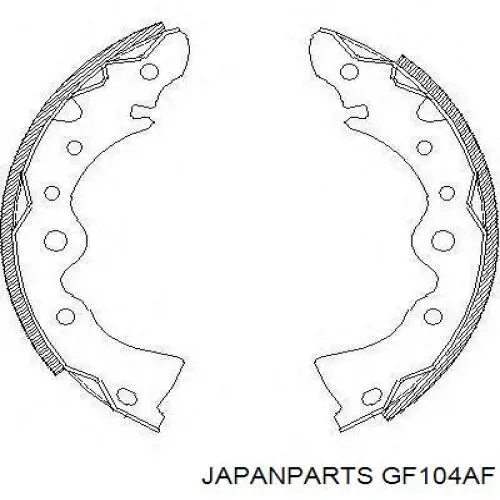 GF-104AF Japan Parts zapatas de frenos de tambor traseras
