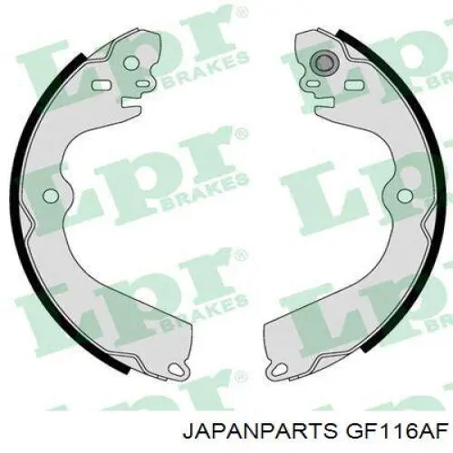 GF116AF Japan Parts zapatas de frenos de tambor traseras