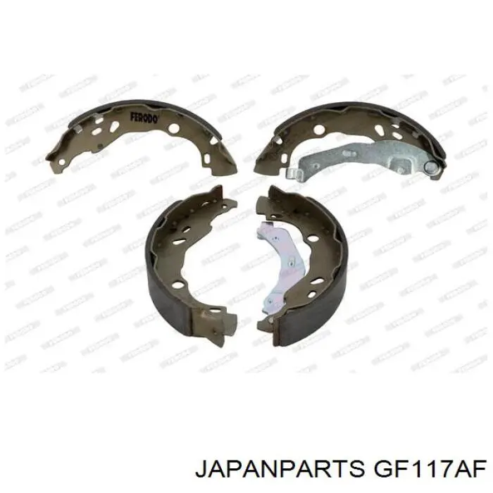 GF-117AF Japan Parts zapatas de frenos de tambor traseras