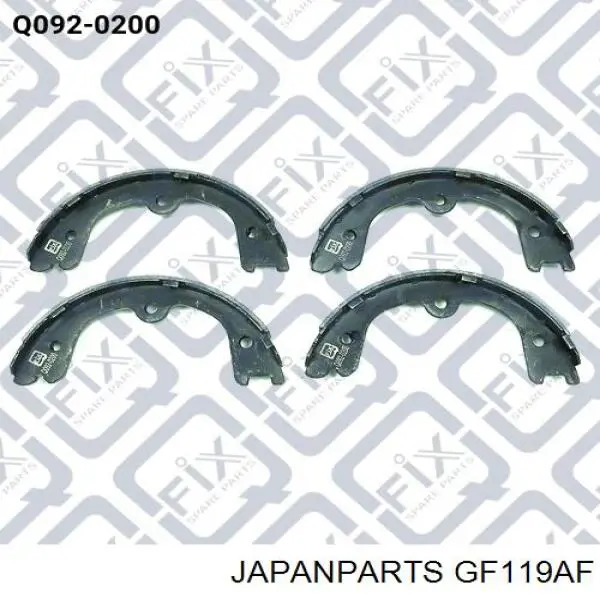 GF119AF Japan Parts juego de zapatas de frenos, freno de estacionamiento