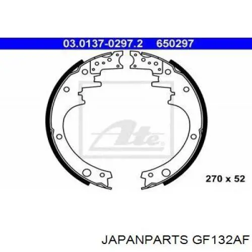 Comprar GF132AF Japan Parts Zapatas de freno