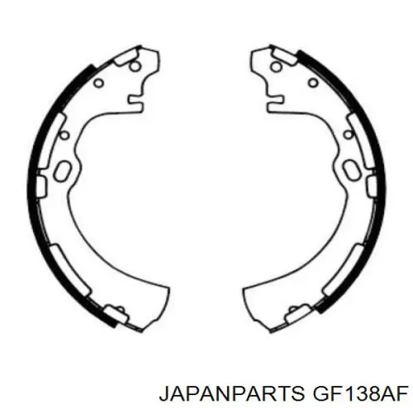 GF138AF Japan Parts zapatas de frenos de tambor traseras