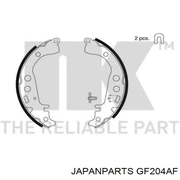 Zapatas de freno GF204AF Japan Parts