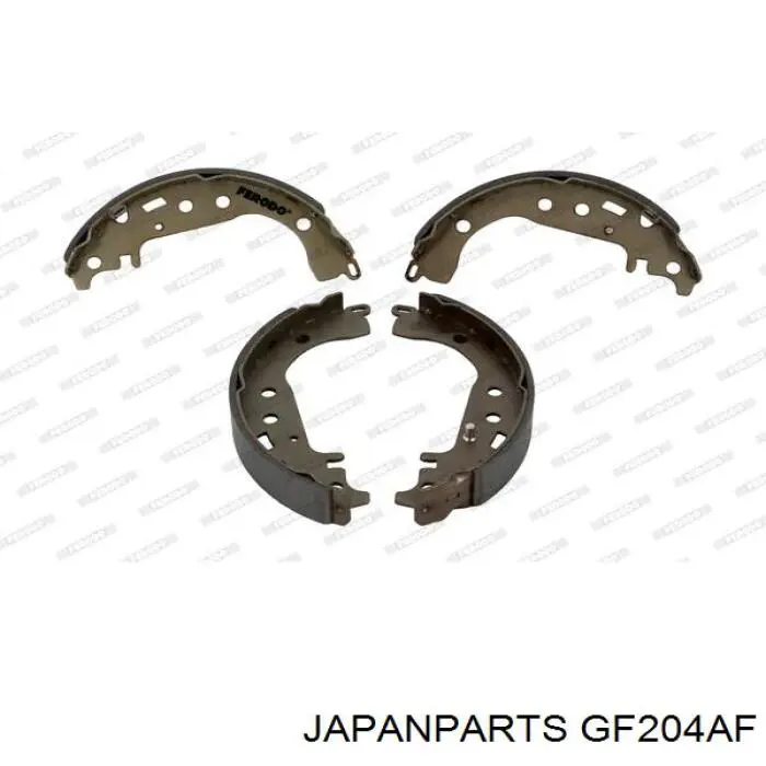 GF204AF Japan Parts zapatas de frenos de tambor traseras