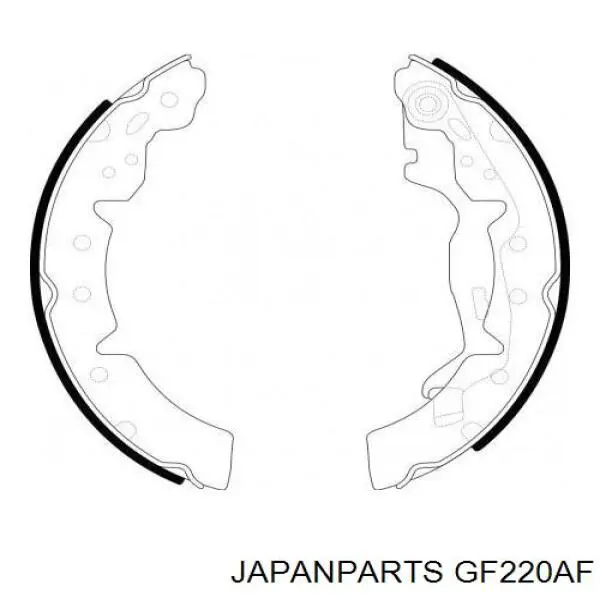 Zapatas de freno de tambor traseras Japan Parts GF220AF precio, desde 27,63 EUR