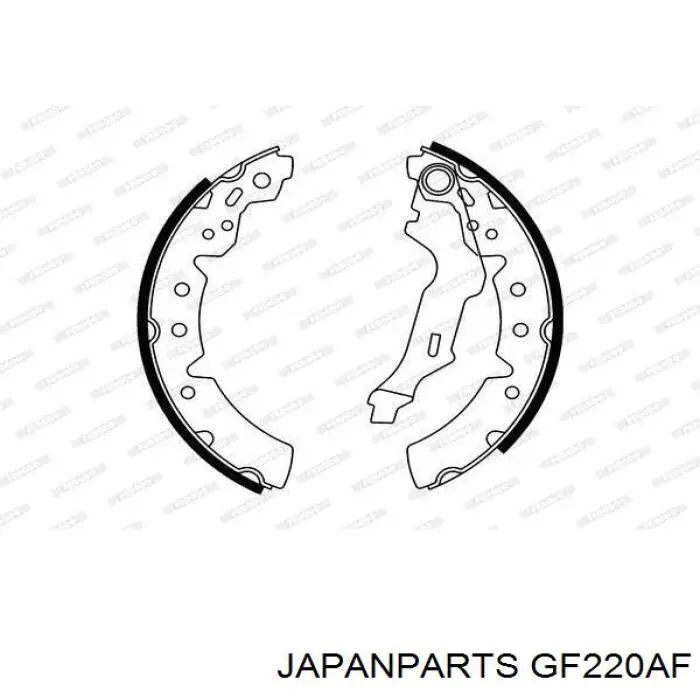 Zapatas de freno de tambor traseras Japan Parts GF220AF precio, desde 27,63 EUR