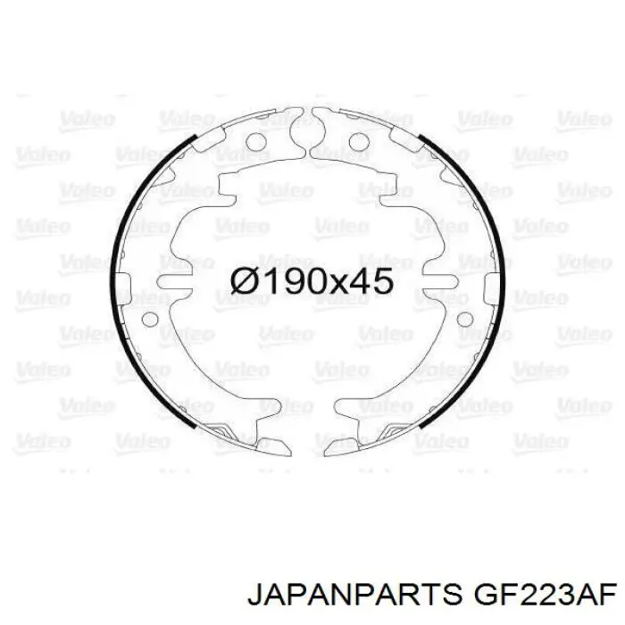Pastillas de freno de mano Japan Parts GF223AF