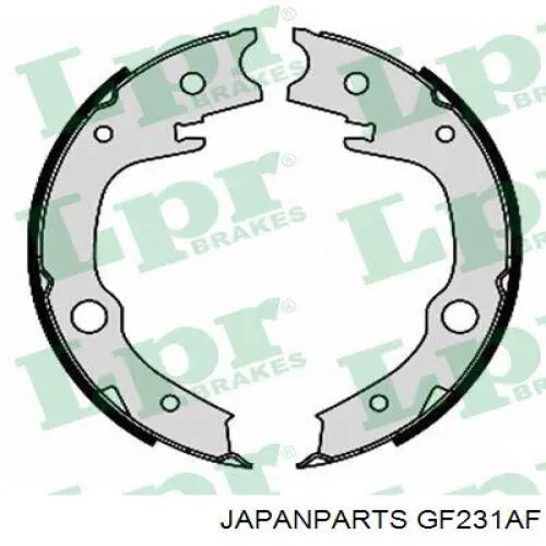 GF-231AF Japan Parts juego de zapatas de frenos, freno de estacionamiento