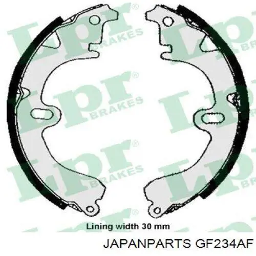 Zapatas de freno de tambor traseras Japan Parts GF234AF precio, desde 21,91 EUR