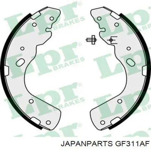 GF311AF Japan Parts zapatas de frenos de tambor traseras