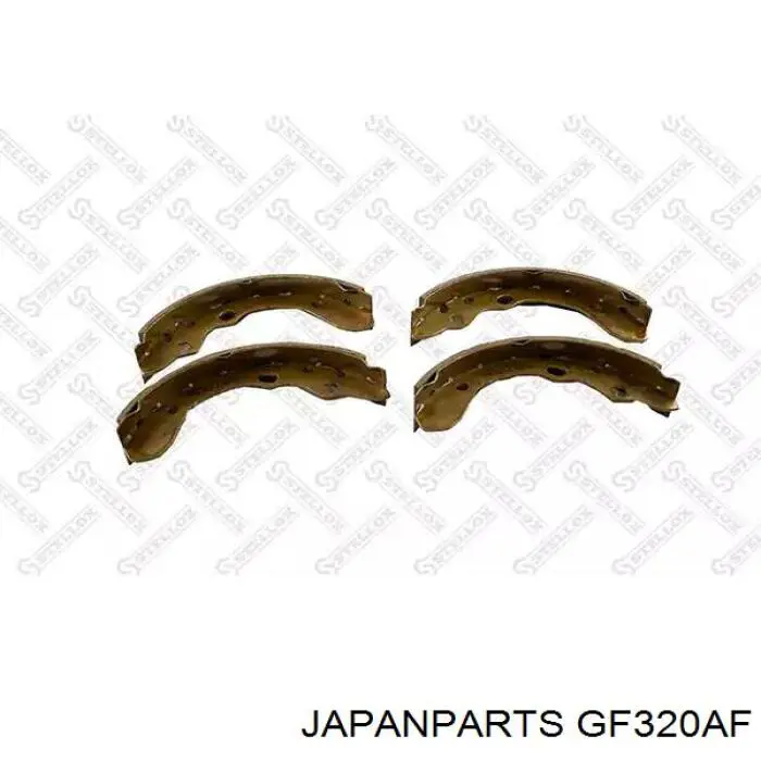 GF320AF Japan Parts zapatas de frenos de tambor traseras