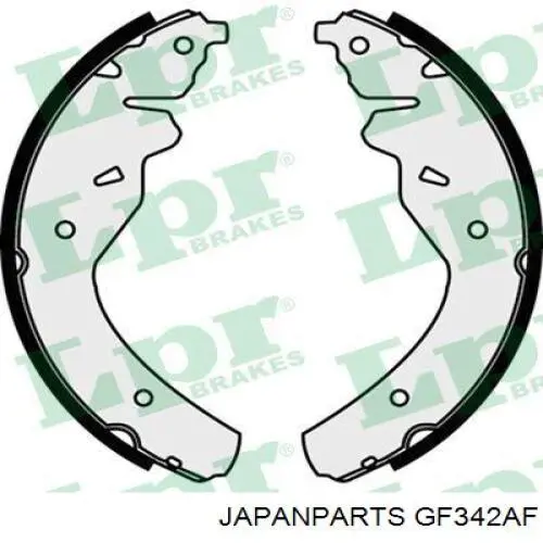 GF342AF Japan Parts zapatas de frenos de tambor traseras