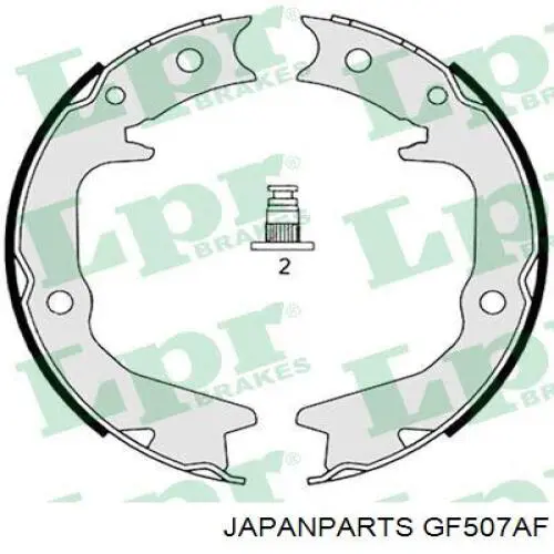 GF-507AF Japan Parts pastillas de freno traseras