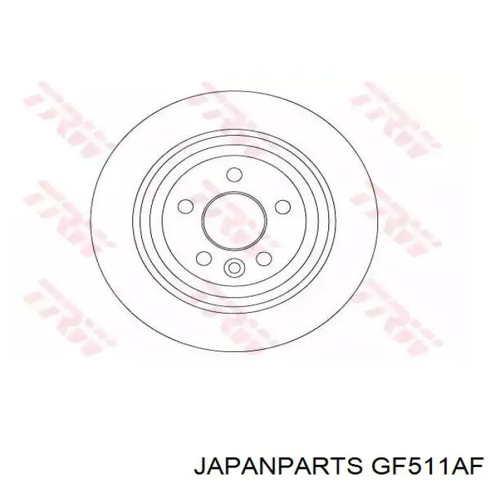 GF511AF Japan Parts Zapatas de freno de tambor traseras