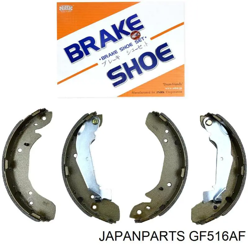 GF516AF Japan Parts zapatas de frenos de tambor traseras