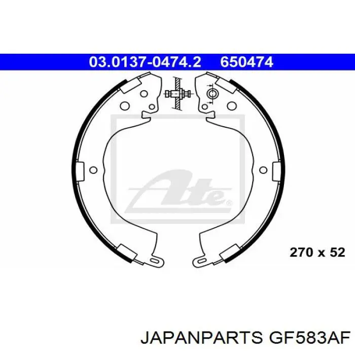 Comprar GF583AF Japan Parts Zapatas de freno