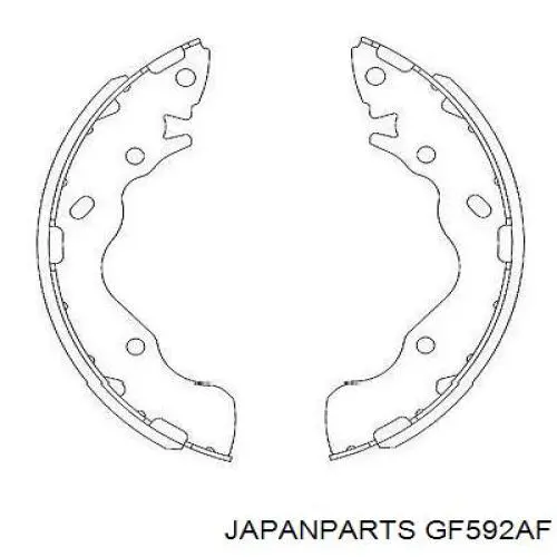 Zapatas de freno de tambor traseras Japan Parts GF592AF precio, desde 46,21 EUR