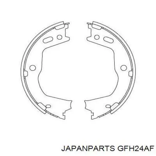 GF-H24AF Japan Parts juego de zapatas de frenos, freno de estacionamiento