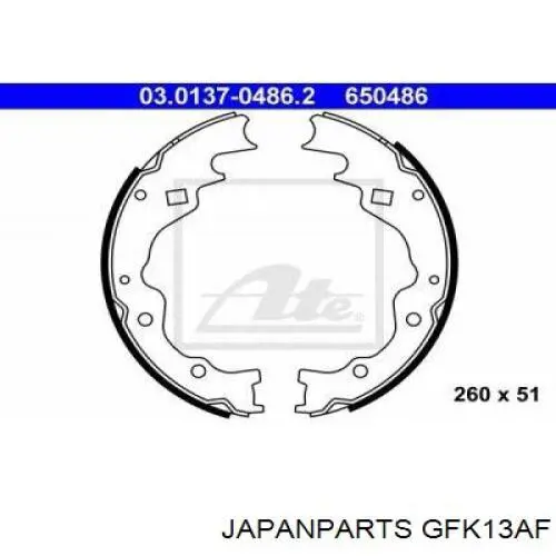 Comprar GFK13AF Japan Parts Zapatas de freno