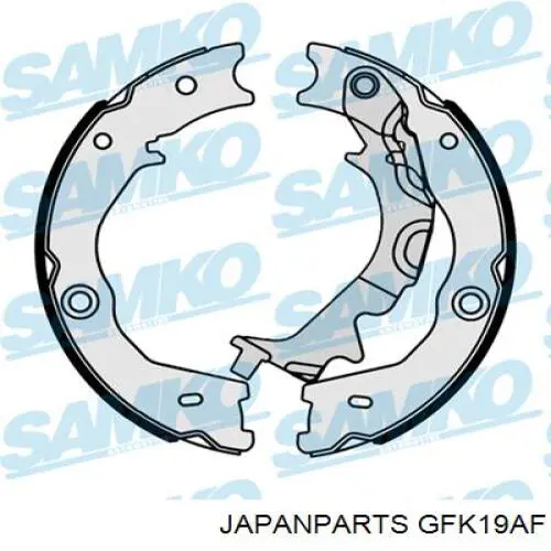 Comprar GFK19AF Japan Parts Juego de zapatas de frenos, freno de estacionamiento