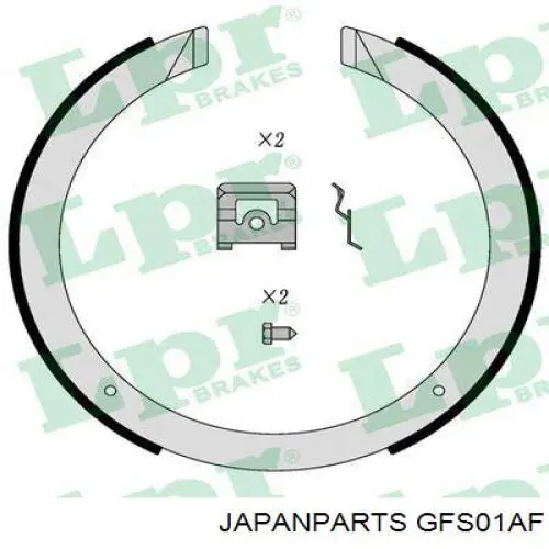 Zapatas de freno de mano Japan Parts GFS01AF precio, desde 27,95 EUR