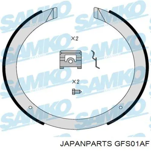Comprar GFS01AF Japan Parts Juego de zapatas de frenos, freno de estacionamiento