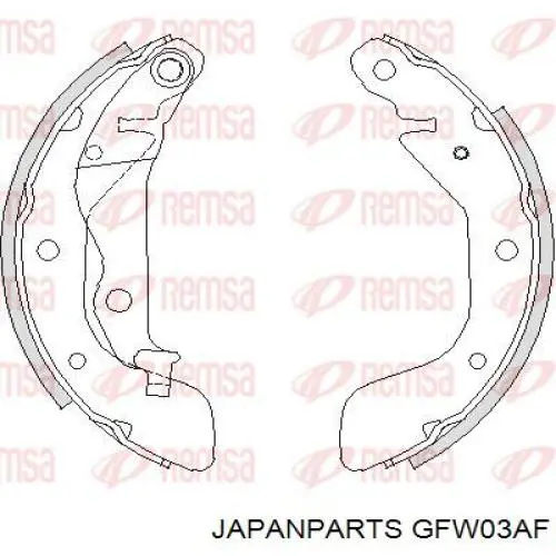 Zapatas de freno de tambor traseras Japan Parts GFW03AF precio, desde 35,75 EUR