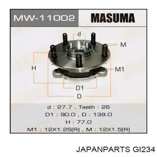 Junta homocinetica GI234 Japan Parts