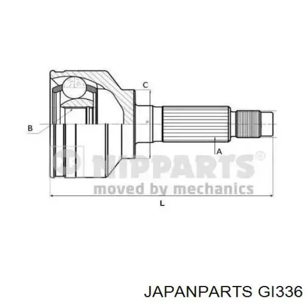 Junta homocinética exterior delantera Japan Parts GI336 precio, desde 56,51 EUR