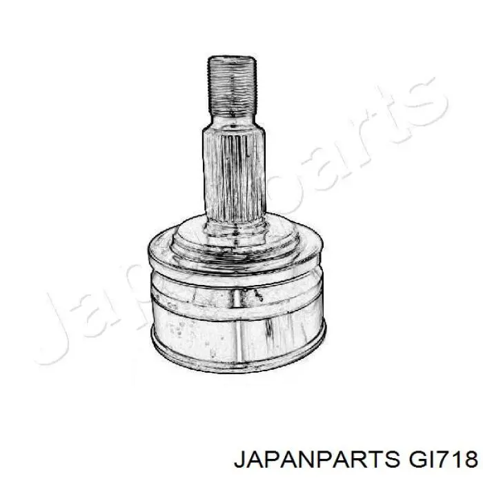 GI-718 Japan Parts árbol de transmisión delantero