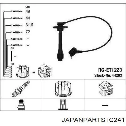 IC-241 Japan Parts juego de cables de encendido