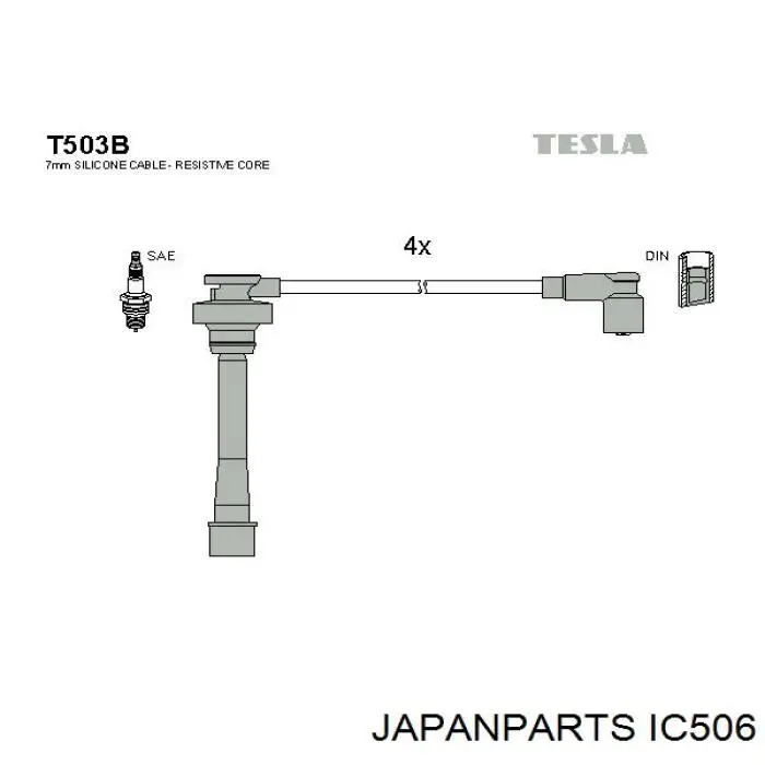 MD134754 Mitsubishi Cables de alta tensión, juego