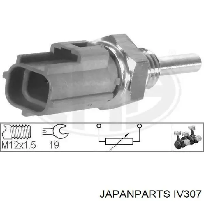 Sensor, temperatura del refrigerante (encendido el ventilador del radiador) Mazda 626 3 GD
