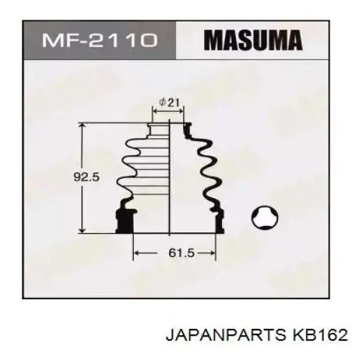 Fuelle transmisión delantero exterior Japan Parts KB162 precio, desde 18,50 EUR