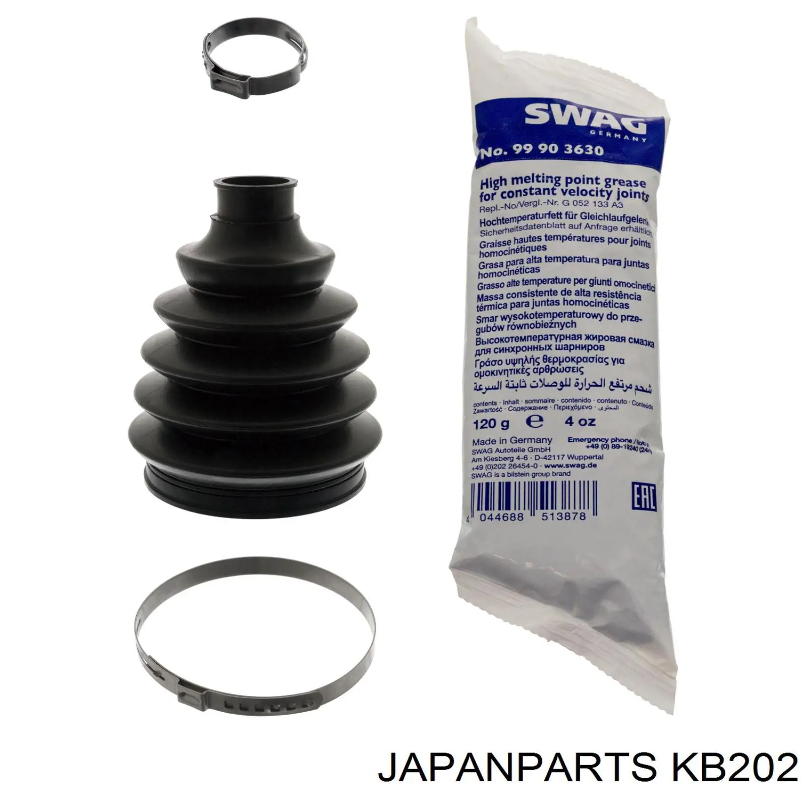 KB-202 Japan Parts fuelle, árbol de transmisión delantero interior