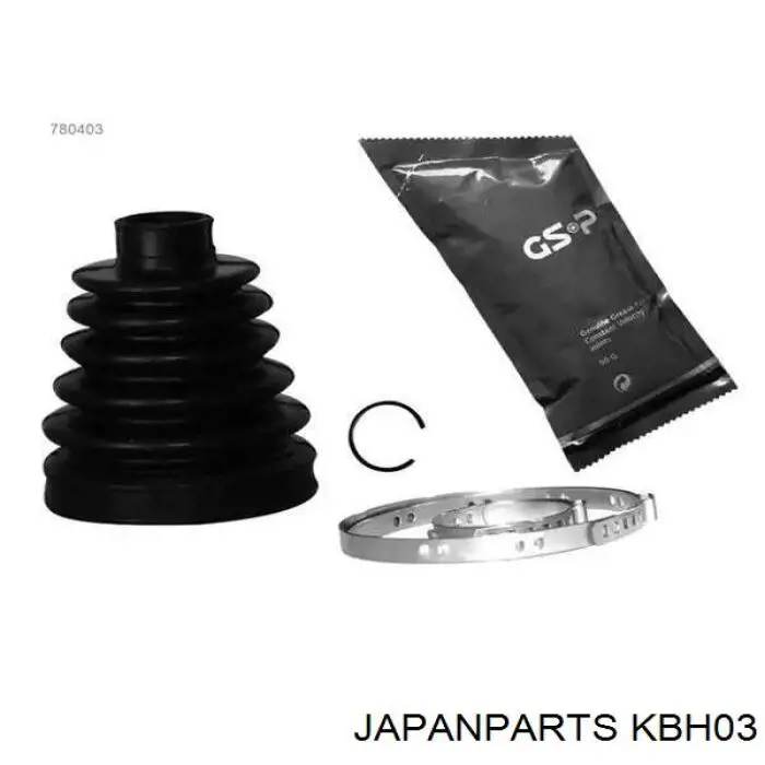 KB-H03 Japan Parts fuelle, árbol de transmisión delantero interior