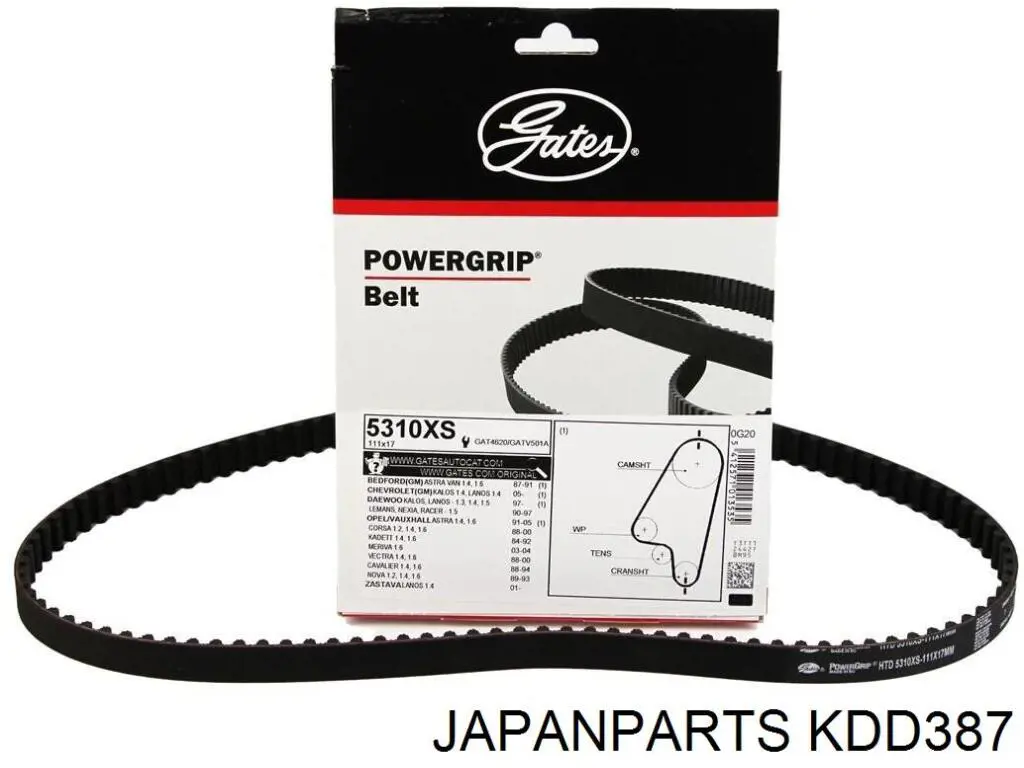 Comprar KDD387 Japan Parts Kit de correa de distribución