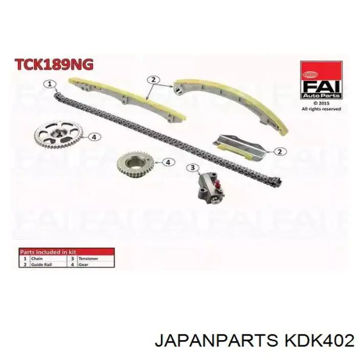 Kit de montaje de la cadena de distribución  Magneti Marelli 341500000870