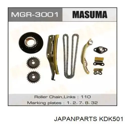 Comprar KDK501 Japan Parts Kit de cadena de distribución