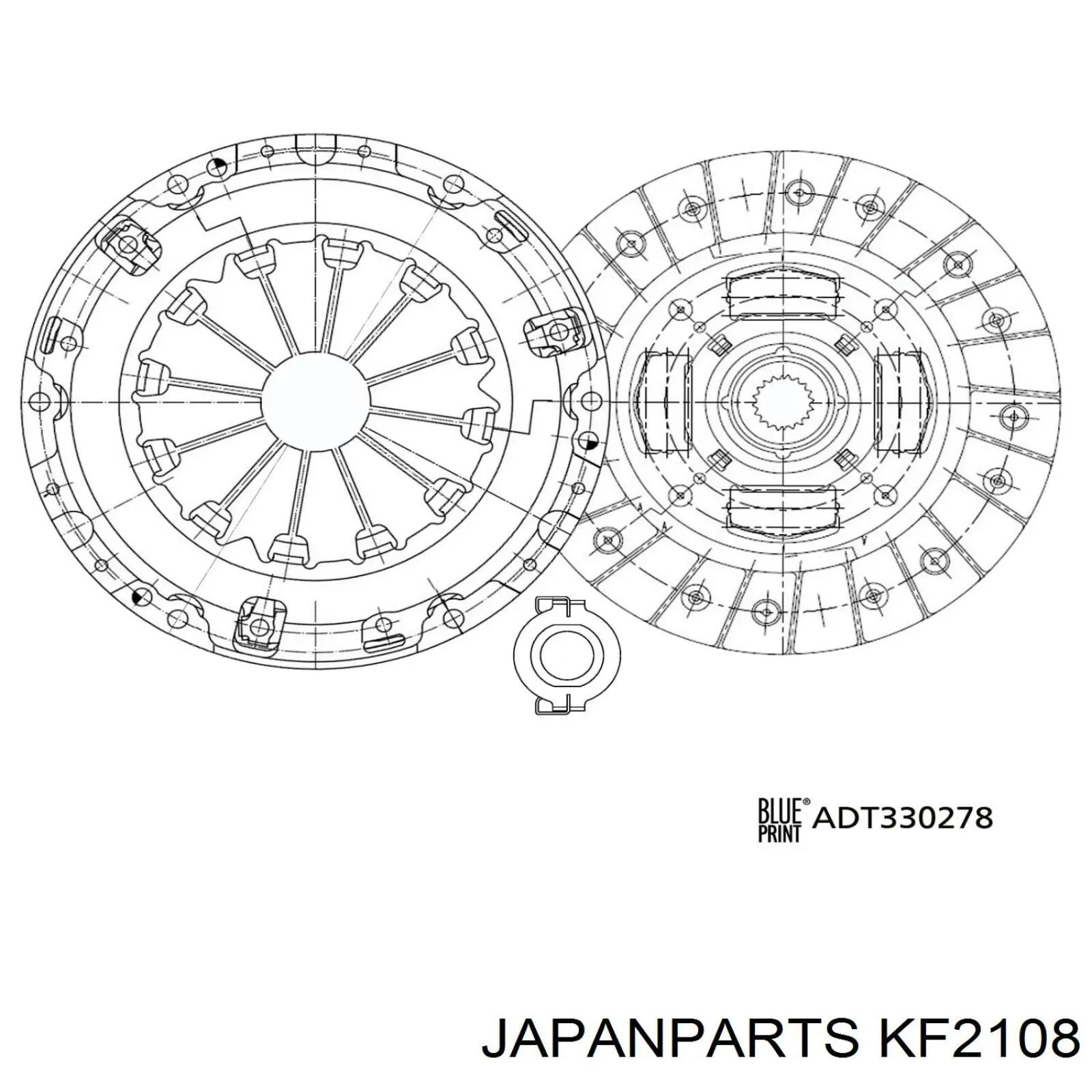 Comprar KF2108 Japan Parts Kit de embrague completo